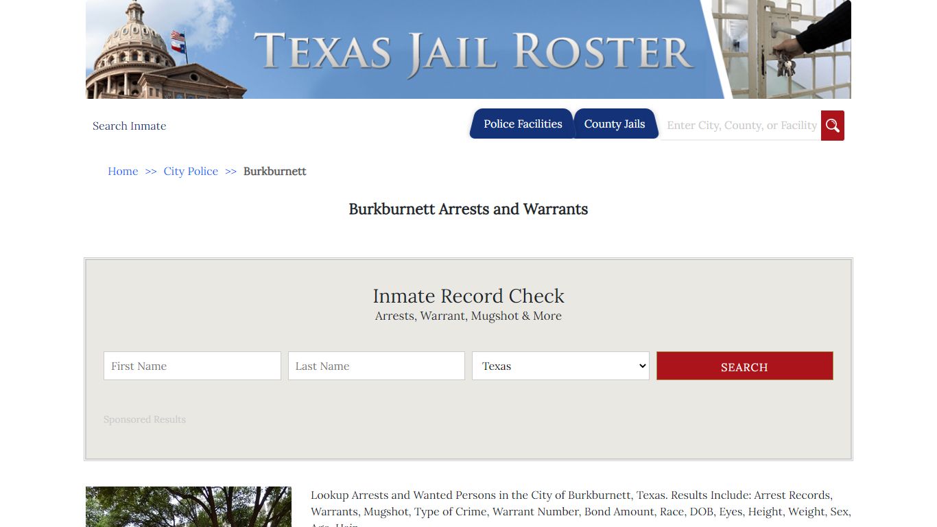 Burkburnett Arrests and Warrants | Jail Roster Search