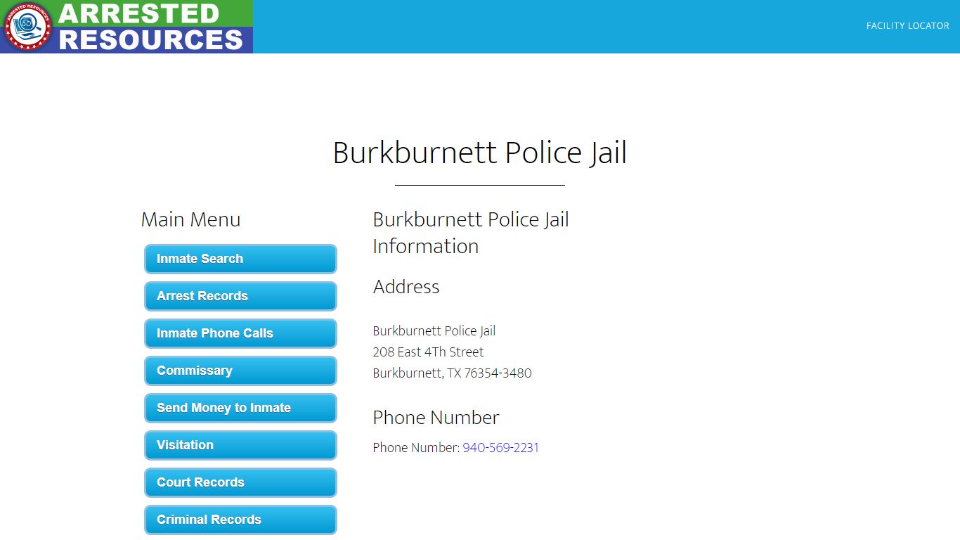 Burkburnett Police Jail - Inmate Search - Burkburnett, TX